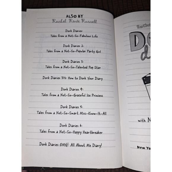 Dork Diaries Tales from a not so glam TV Star Hard Back - Picture 2 of 6